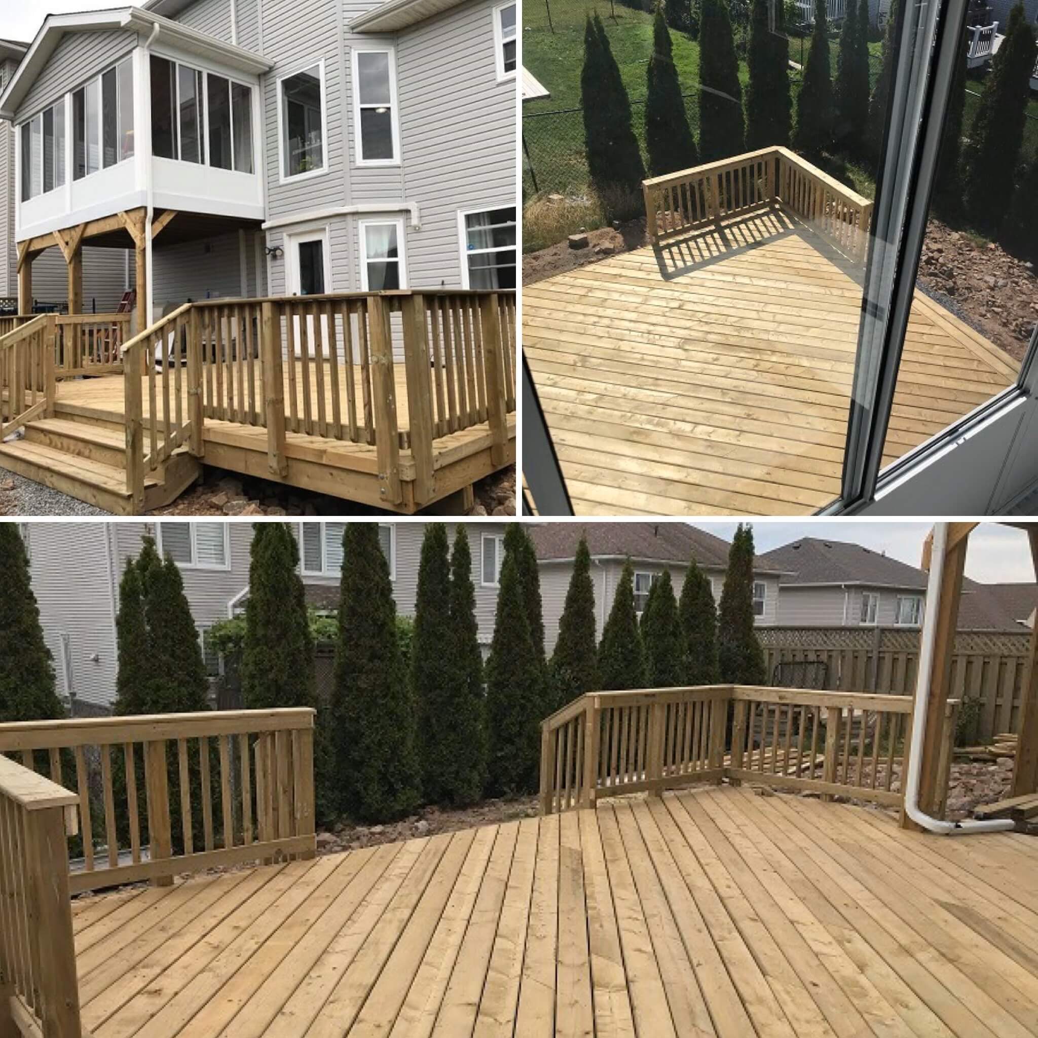 Halifax 3 Season Sunroom With Pressure Treated Deck Archadeck Of Nova