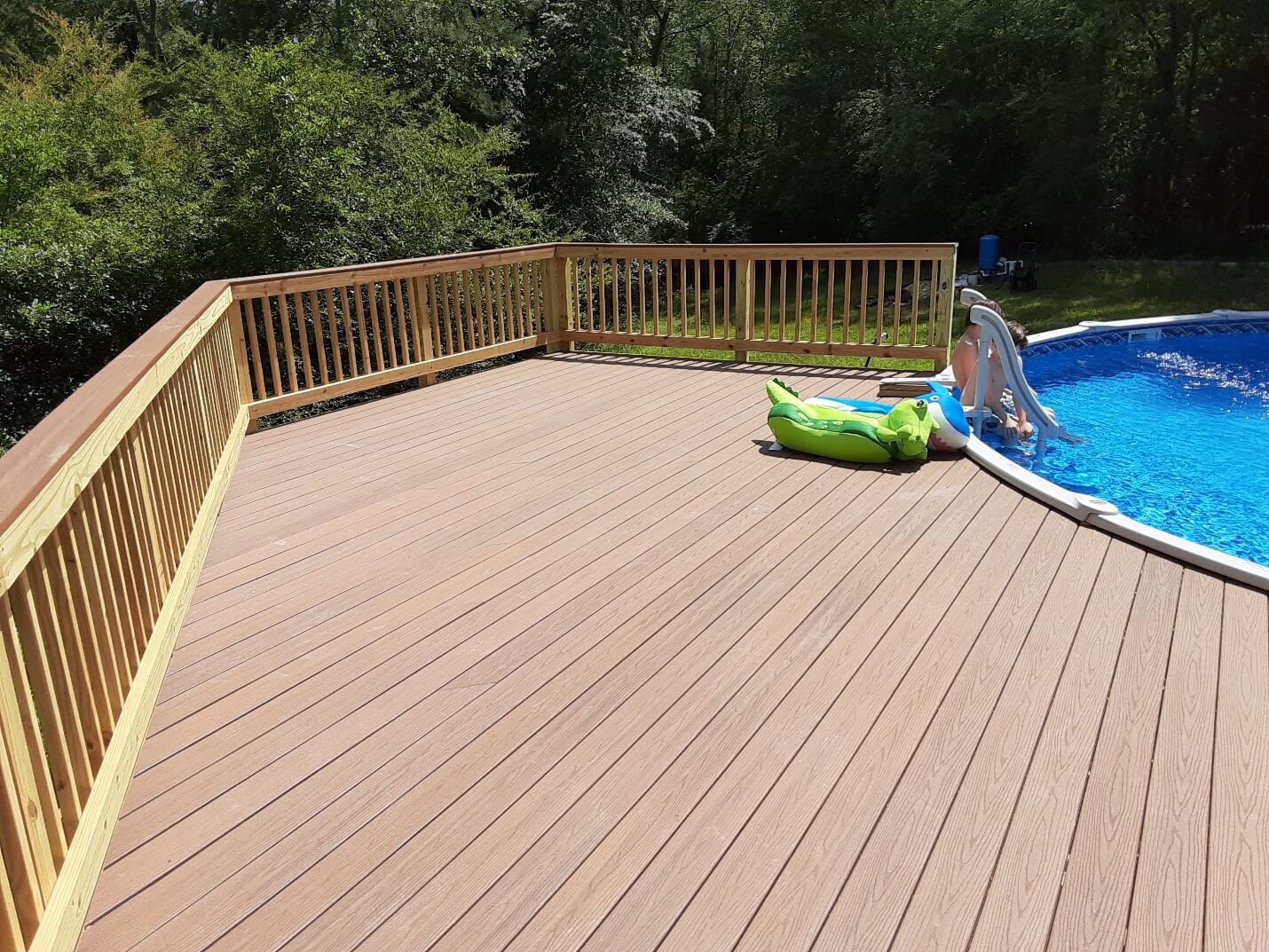 FUNctional Above Ground Pool Deck In Macon GA Archadeck Of Central 