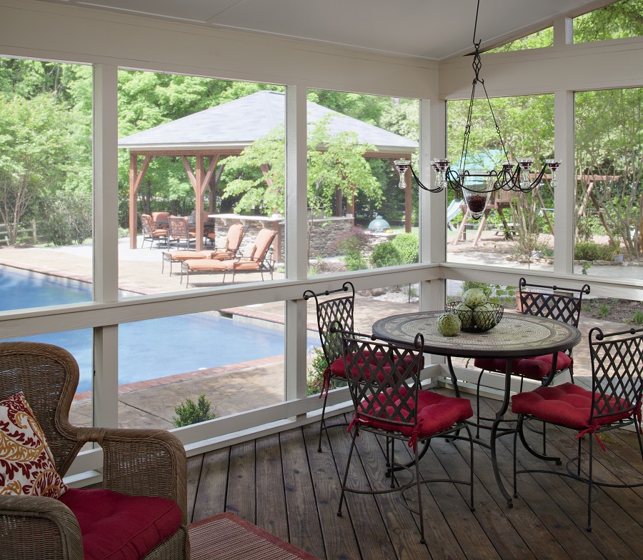 Interior Options For Your Columbia Sc Screened Porch Archadeck Of Central South Carolina