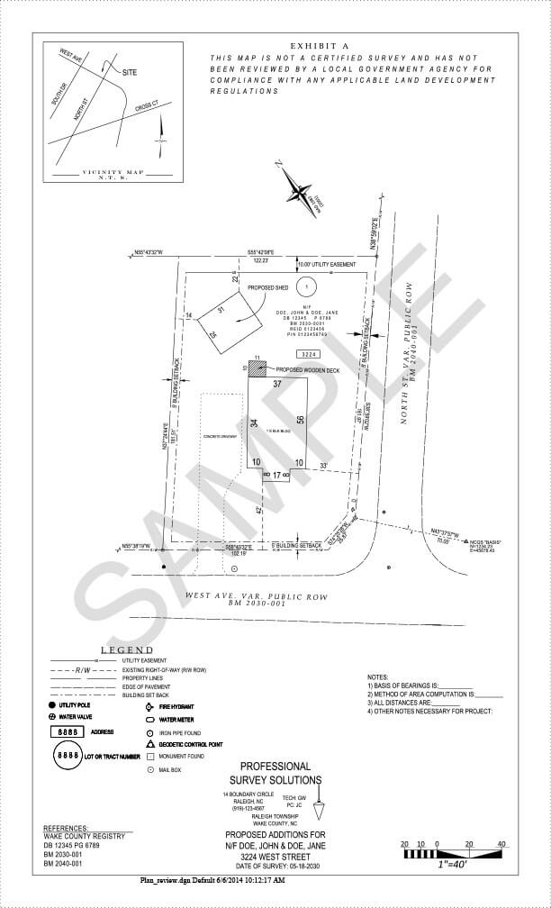 When Does an Archadeck Outdoor Living Project Require a Surveyed Plot